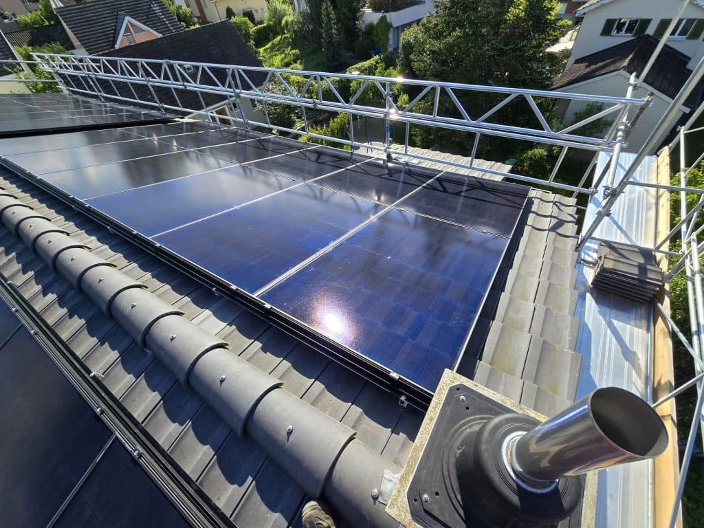 Photovoltaikanlage auf einem Einfamilienhaus